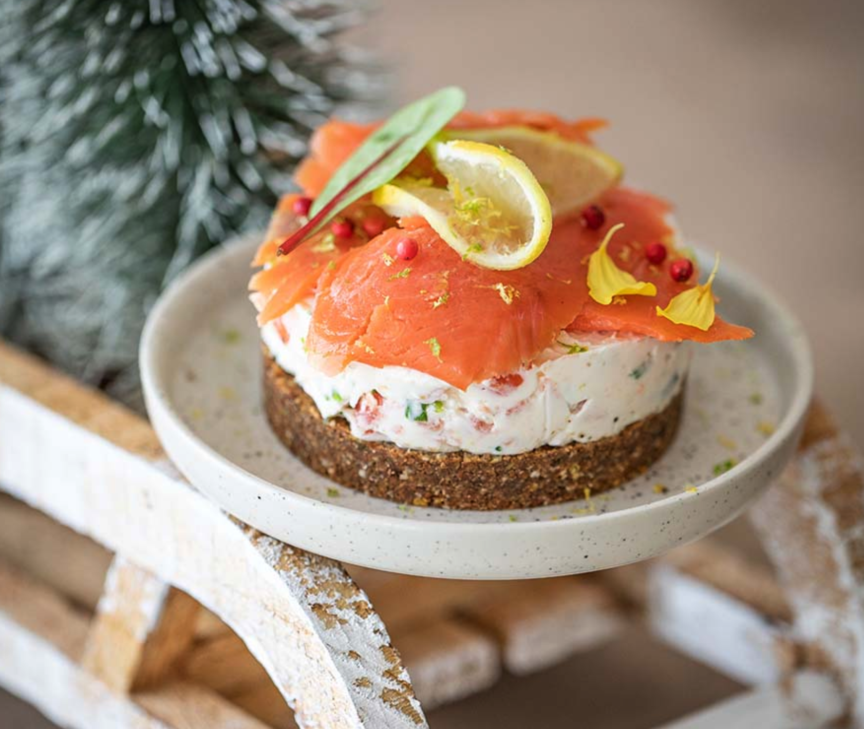 Cheesecake salé au saumon