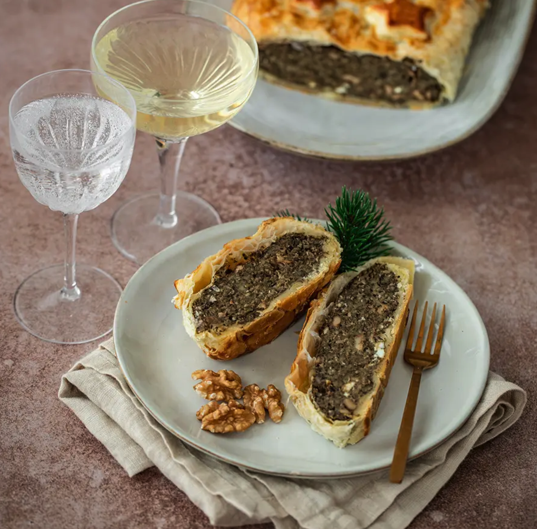 Feuilleté végétarien de Noël