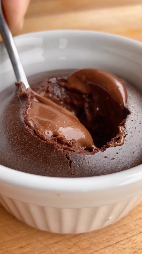 Fondant au chocolat allégé