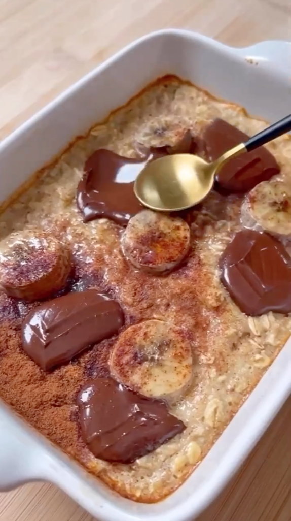 Porridge chocolat banane