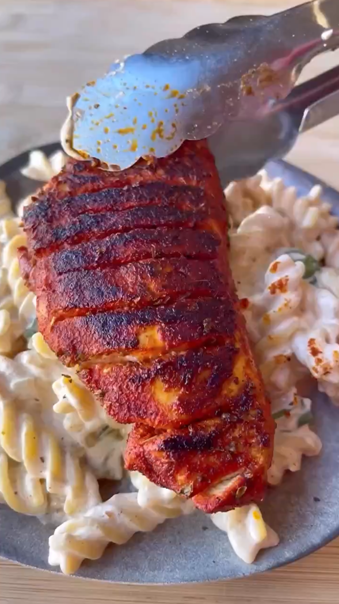 Pâtes au poulet à la crème