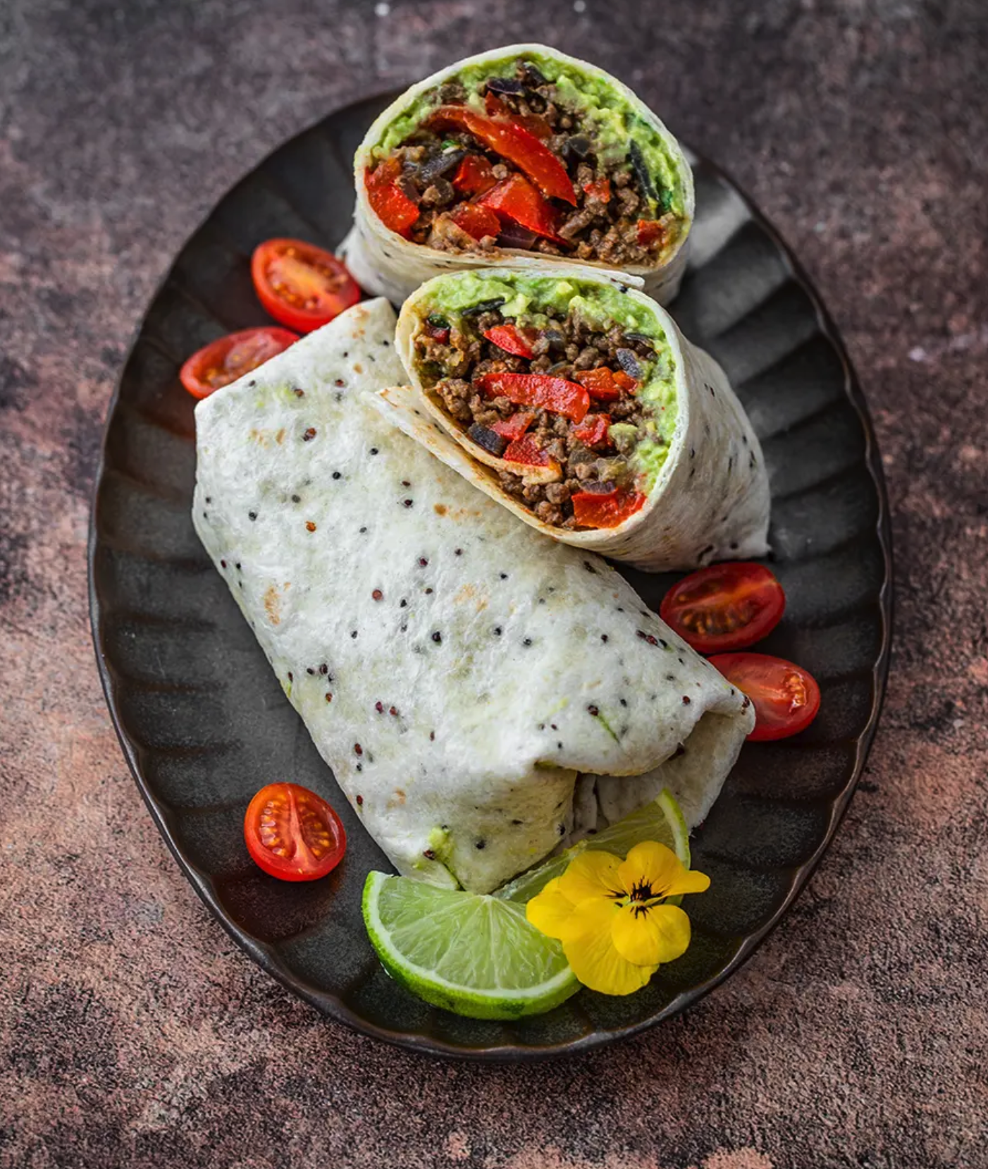 Wrap bœuf guacamole