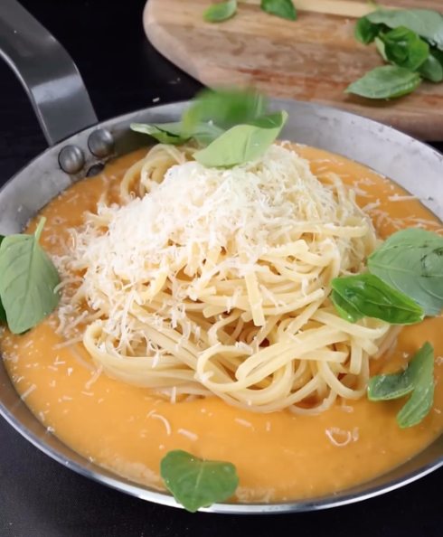 Pâtes à la crème de butternut