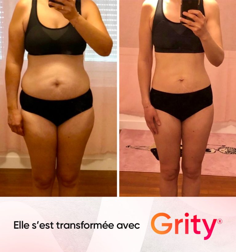 Perte de poids avant-après
