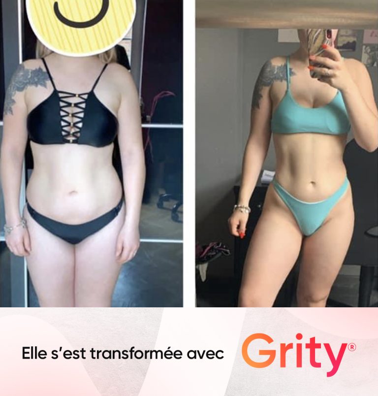 Transformation physique - Application Sport & Nutrition- Grity