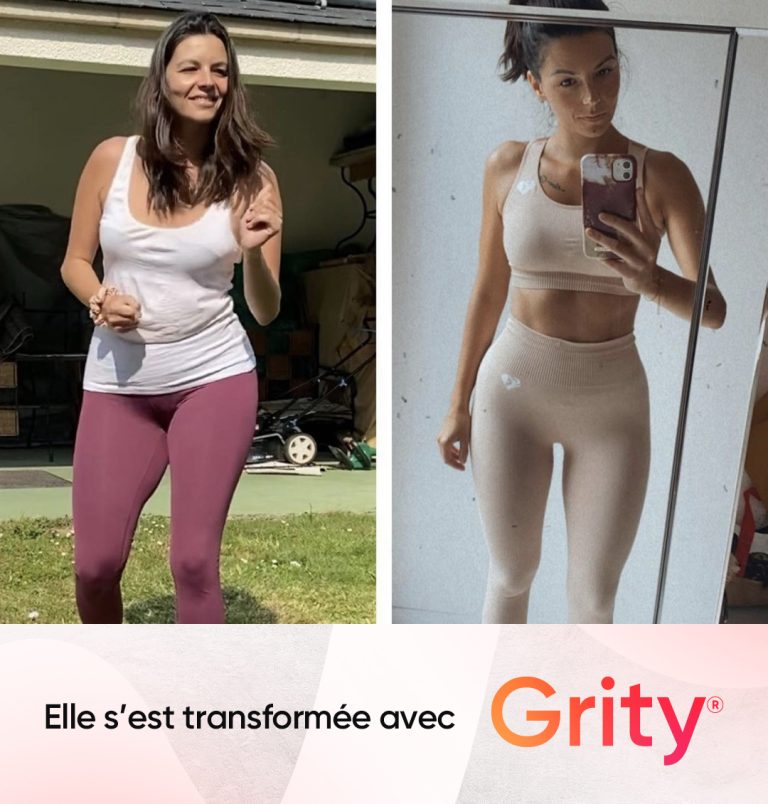 Transformation physique - Application Sport & Nutrition- Grity