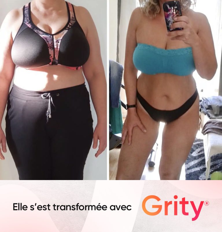 Transformation physique - Application Sport & Nutrition- Grity