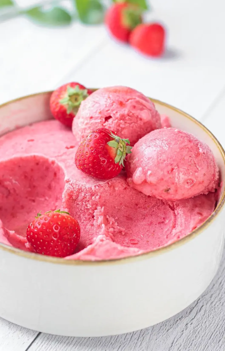 Sorbet à la fraise