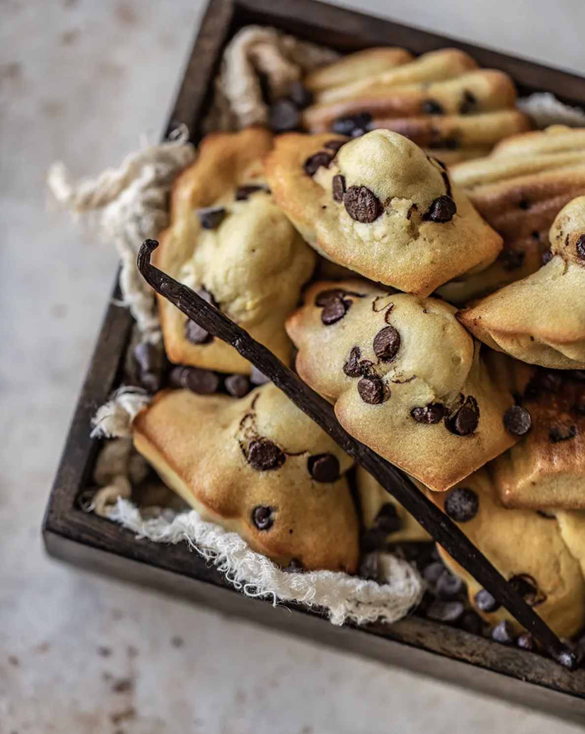Madeleines aux pépites de chocolat