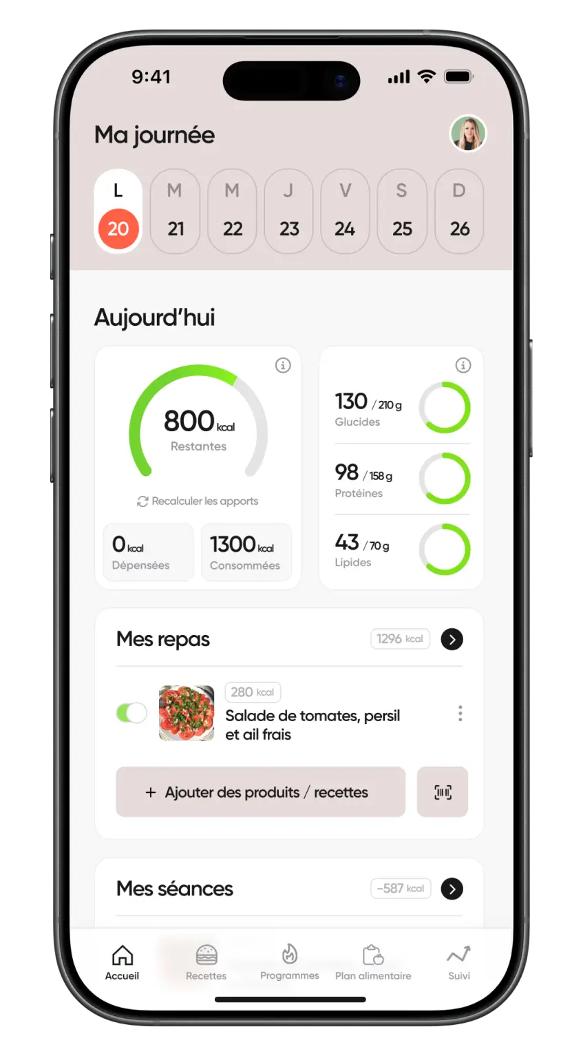 Calculateur de calories