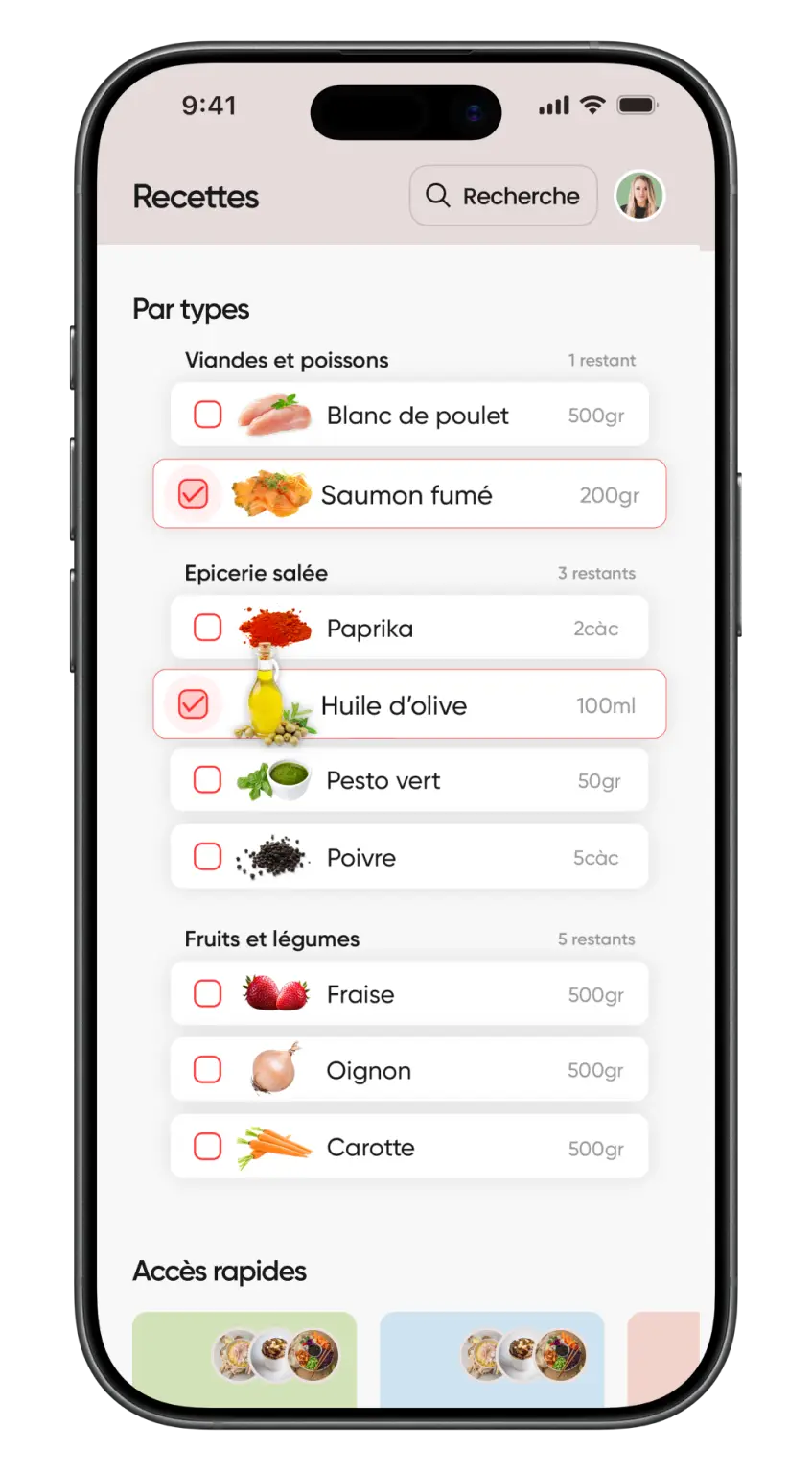 Liste de courses