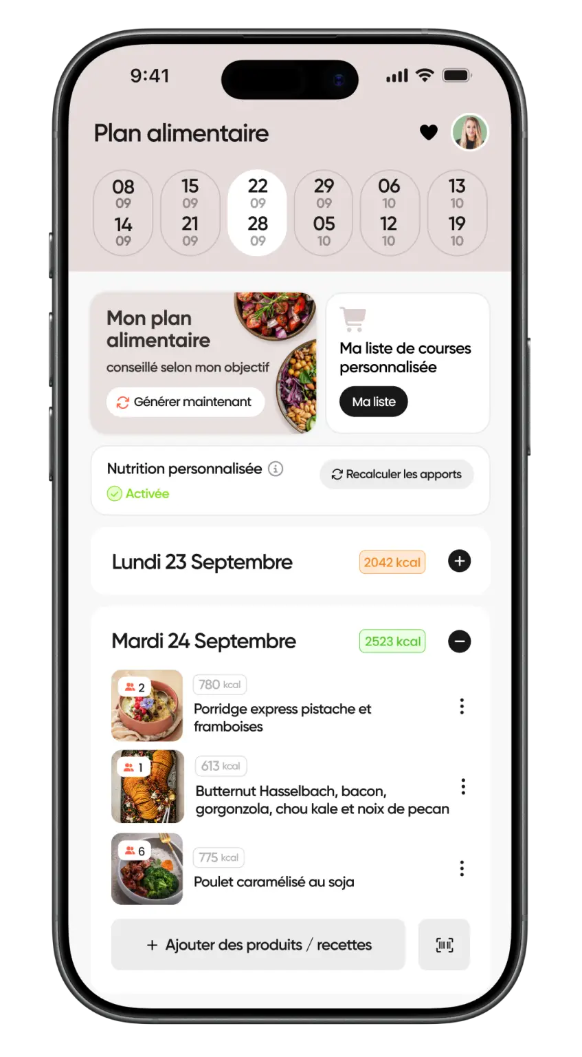 Menus personnalisés